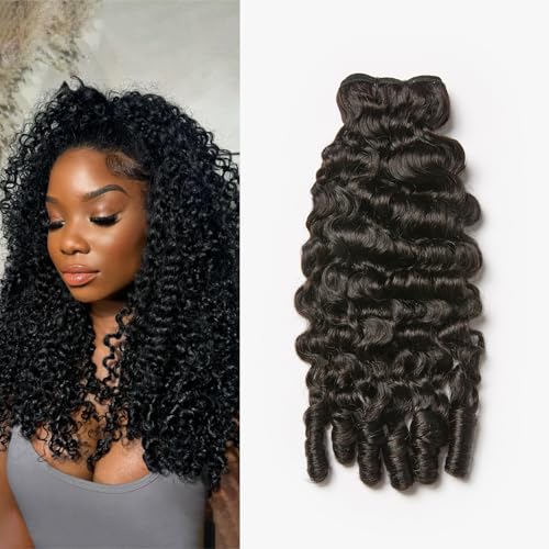 Ashine Burmese Curly Bundles Human Hair 18 Inch Natural Black 100g