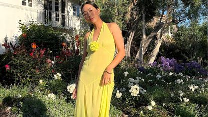 Los Angeles Influencer Wearing Yellow Dress