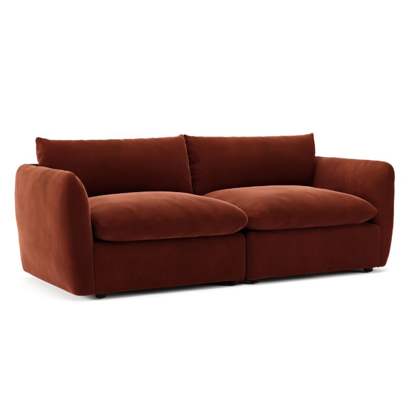 rust sofa