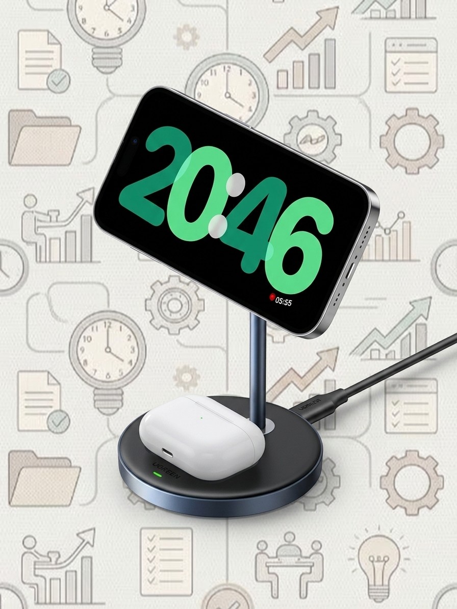 tech accessories under AU$50 on a patterned background