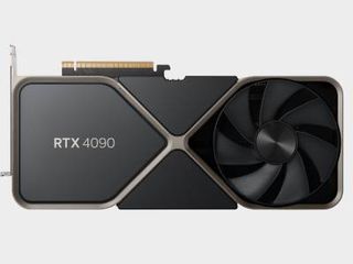 Nvidia RTX 4090 with grey backdrop