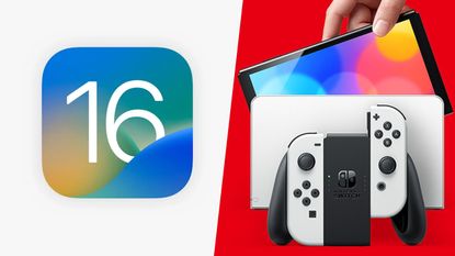 Apple iOS 16 and Nintendo Switch OLED