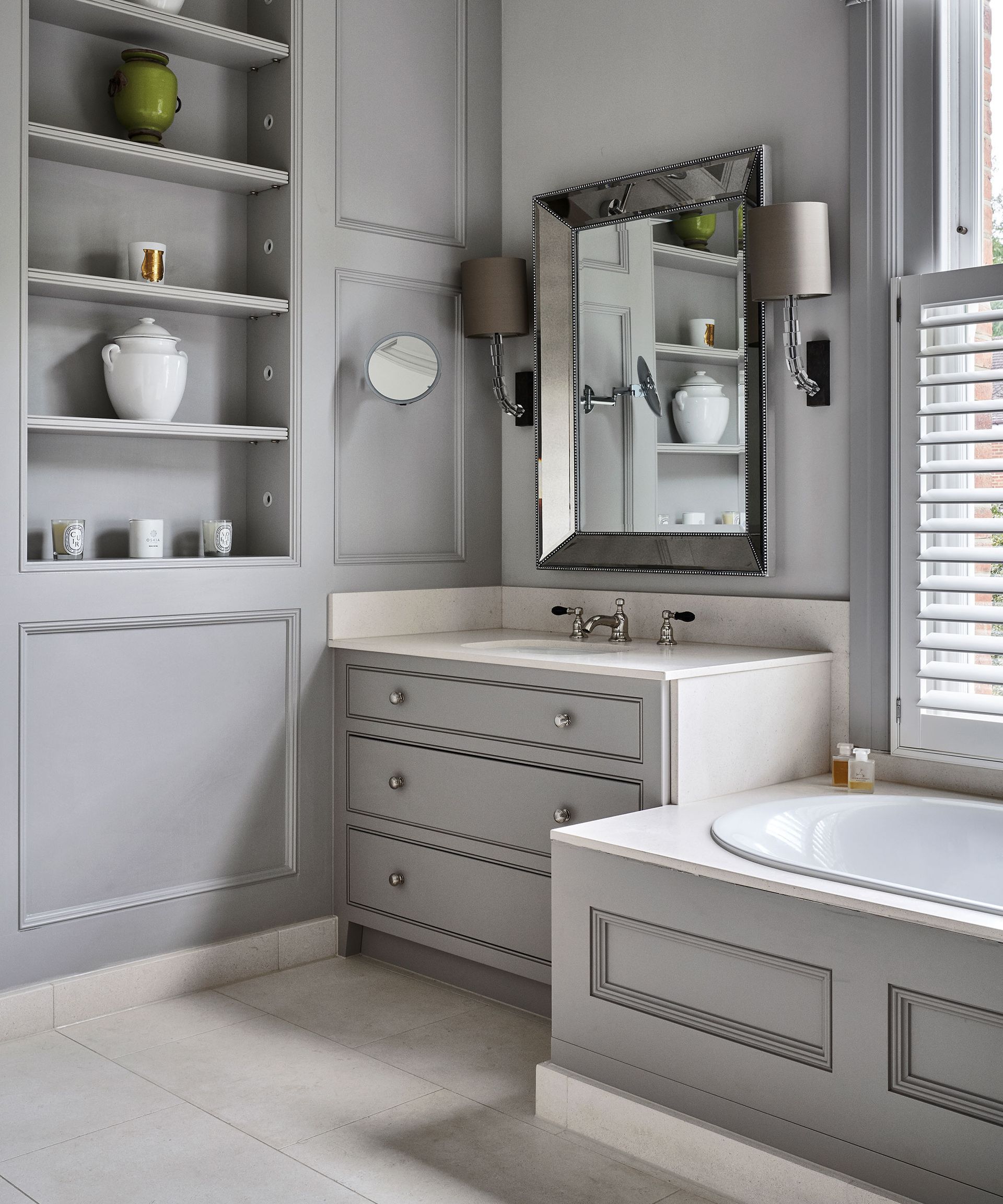 Bathroom lighting ideas with wall lights for shaving