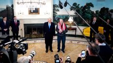 President Donald Trump hosts newly released U.S. teacher Marc Fogel