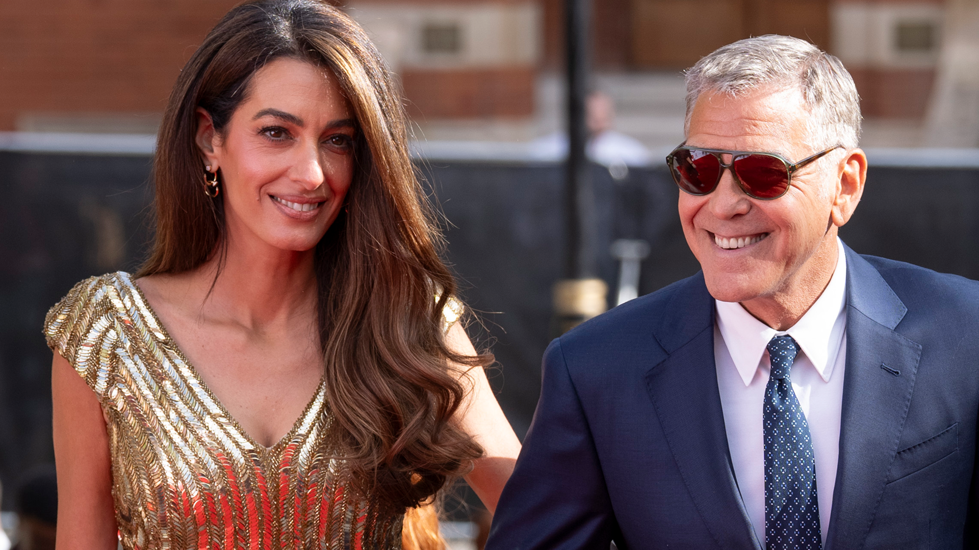 Amal Clooney wore a vintage gold gown from McQueen to the King's Trust Celebration