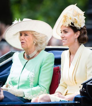 Queen Camilla and Princess Kate at Trooping the Colour