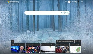 Microsoft Bing Desktop Homepage