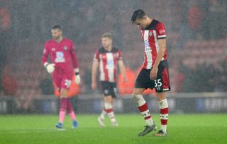 Southampton’s Jan Bednarek after his side's 9-0 defeat to Leicester