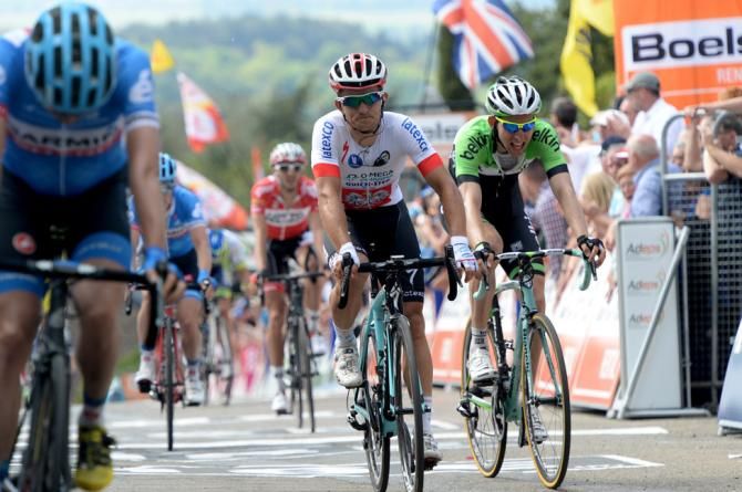 Michal Kwiatkowski holds on for third place