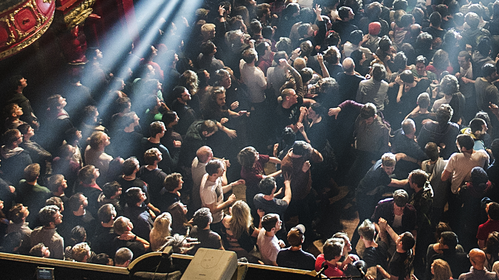 Live audience at a prog gig