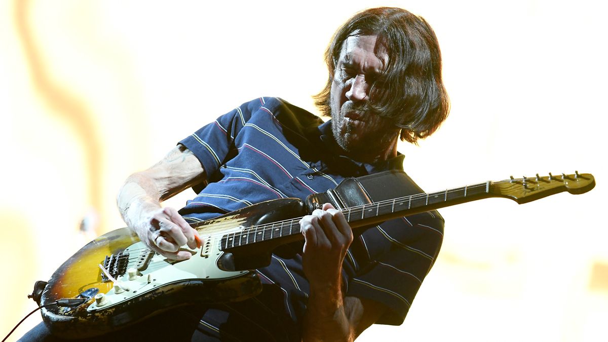 John Frusciante of Red Hot Chili Peppers performs during the ACL Music festival 2022 at Zilker Park on October 09, 2022 in Austin, Texas.