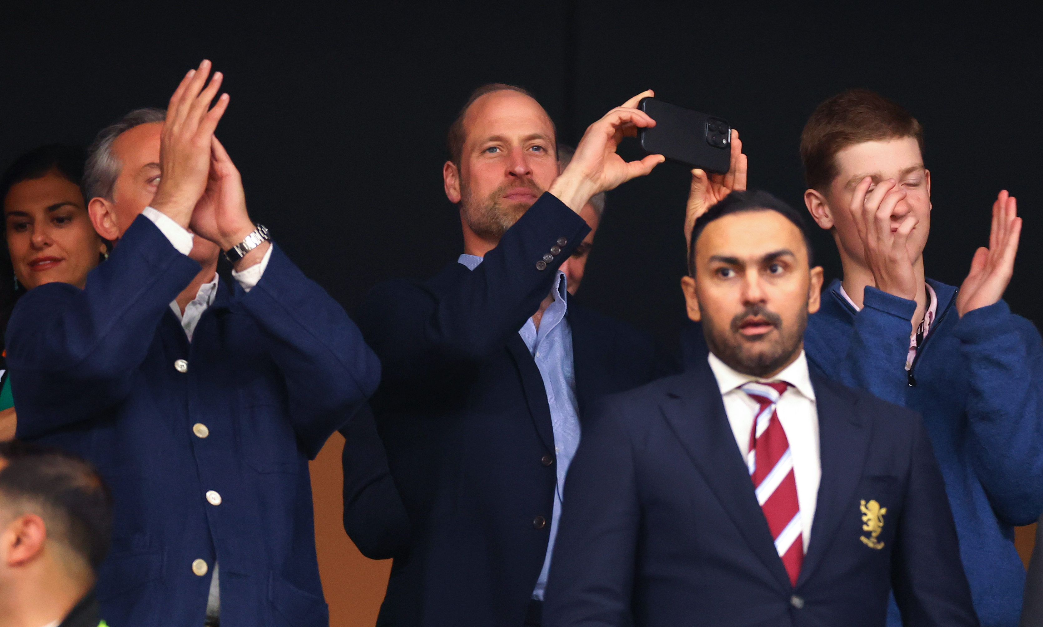 William, Prince of Wales in attendance during the UEFA Europa League Final 2026 match between SC Freiburg and Aston Villa FC at Besiktas Park on May 20, 2026 in Istanbul, Turkey