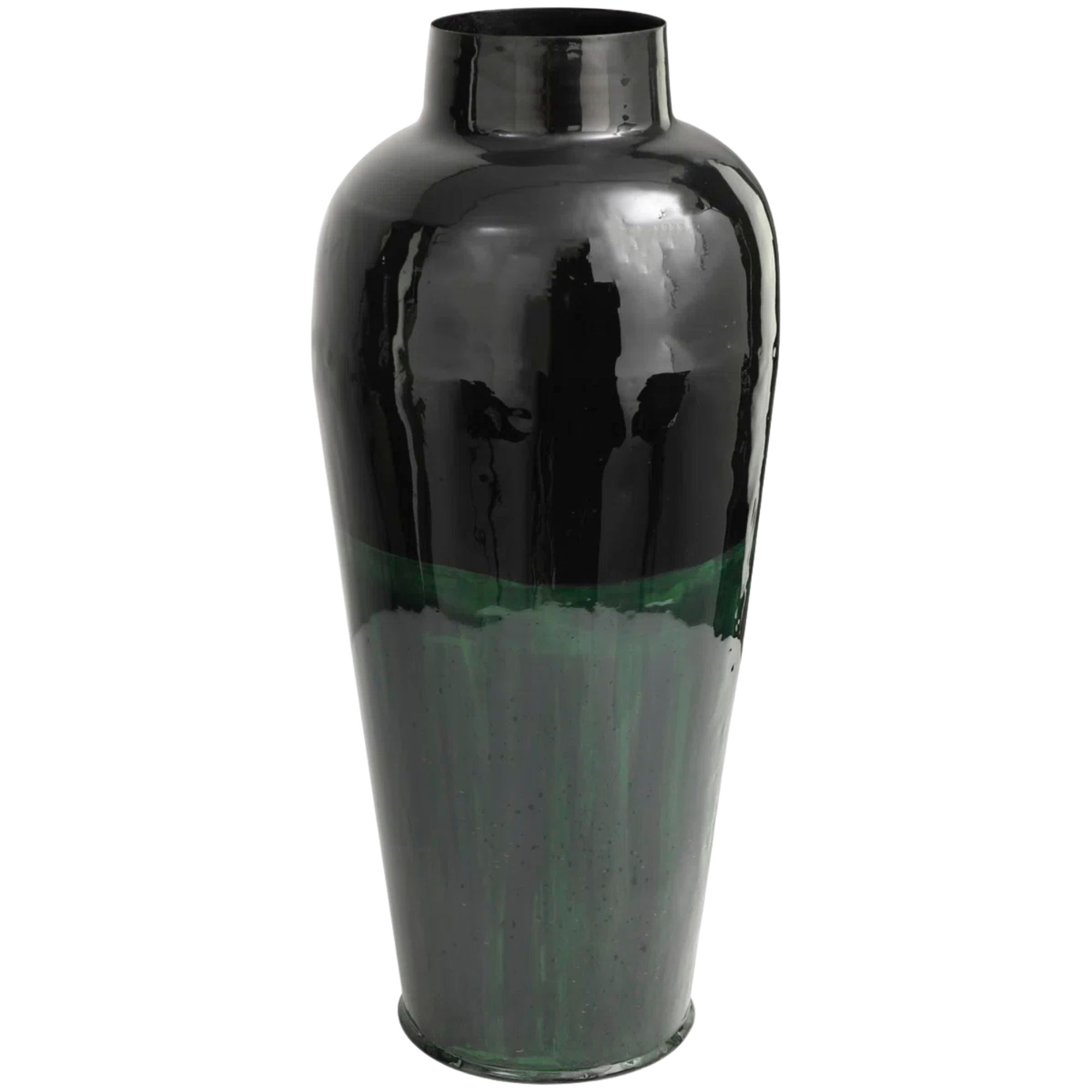 Wayfair, Finchley Metal Color Block Abstract Decorative Green Vase