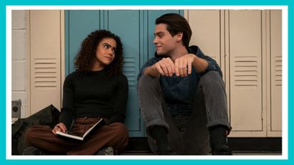 Ginny and Marcus sitting at their lockers in Ginny & Georgia season 2