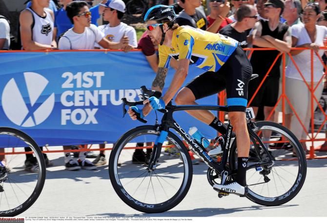 Bradley Wiggins (Team Sky) held on to claim his first Tour of California win