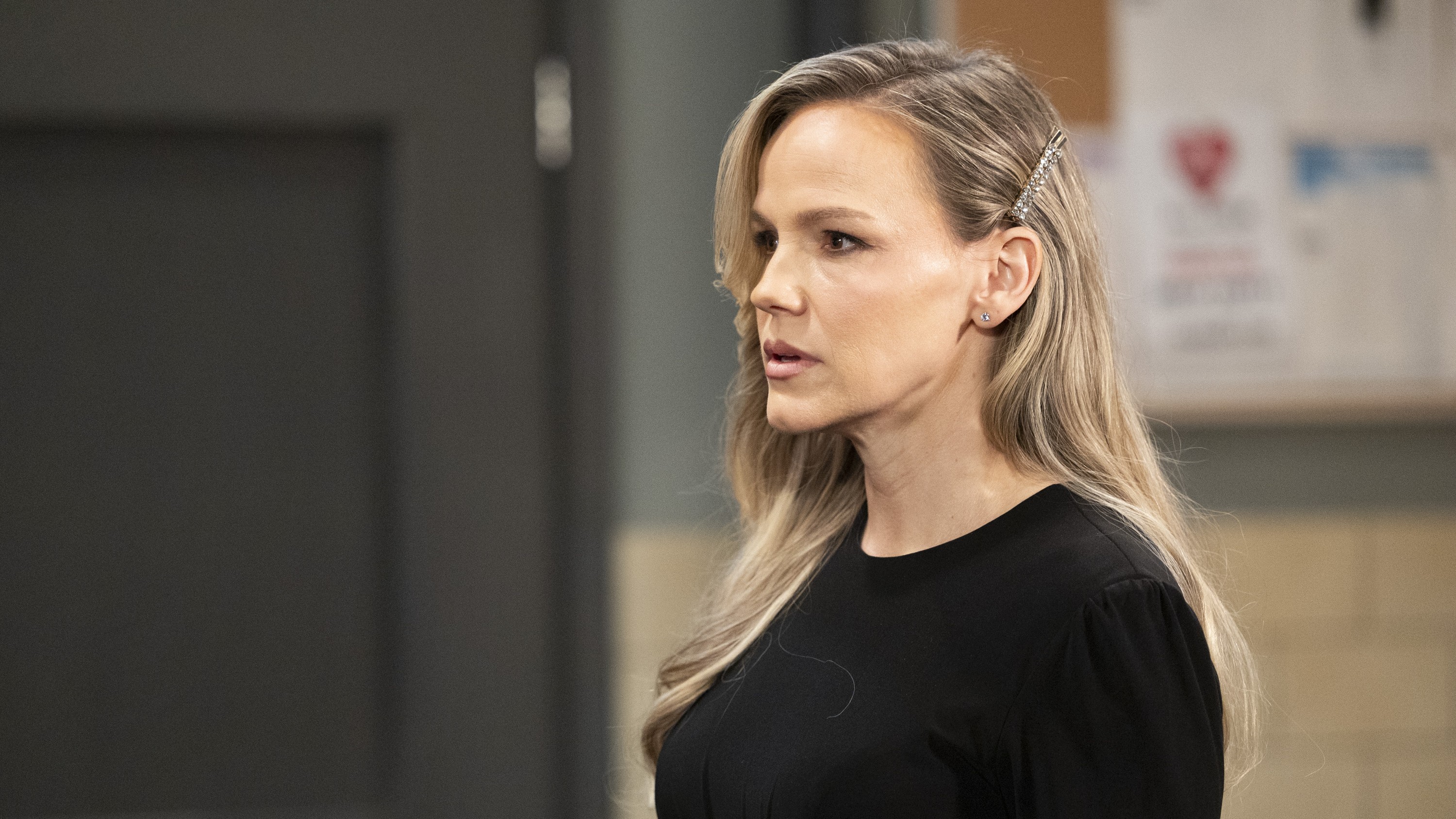 Alexa Havins as Lulu shocked in General Hospital