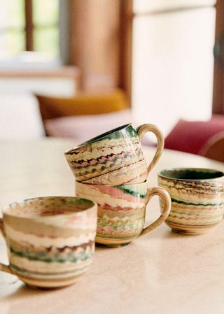 Florence Girod - Set of 4 Cups - Mixed Earth - Sézane