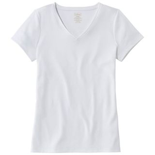 white V-neck t-shirt