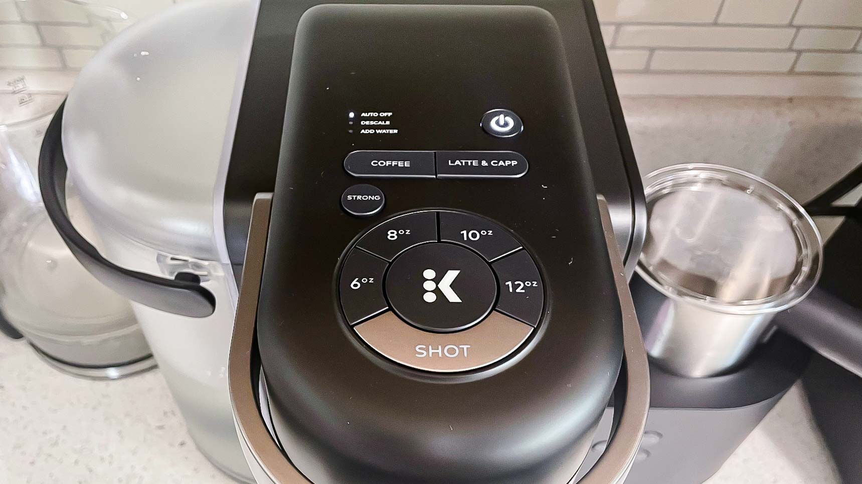 Keurig K-Cafe settings buttons