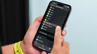 Accessing Watch app's walkie-talkie settings on an iPhone