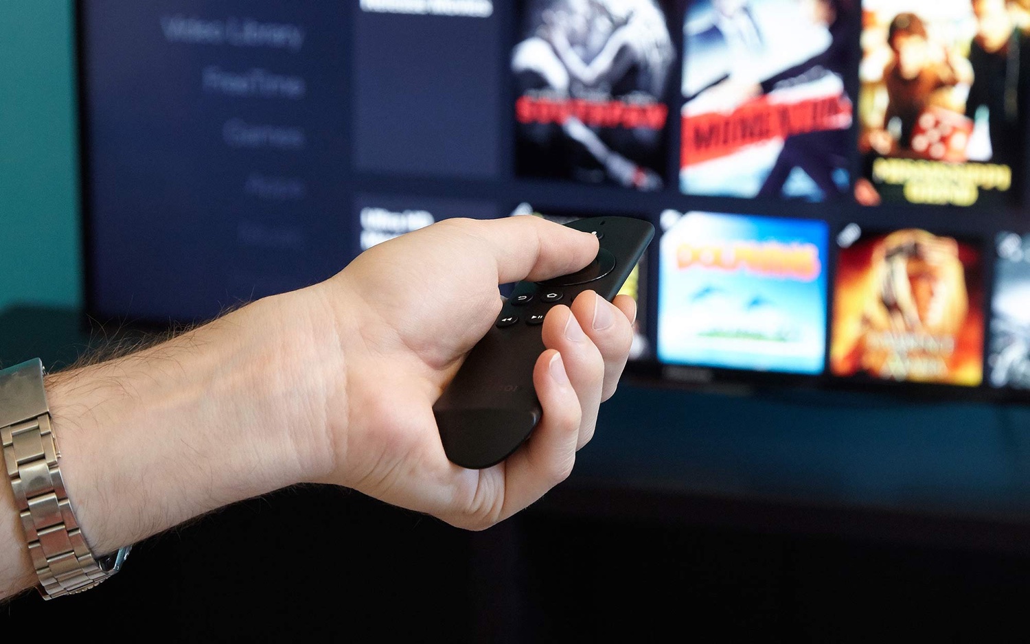 amazon fire tv stick vs apple tv - amazon fire tv stick in action