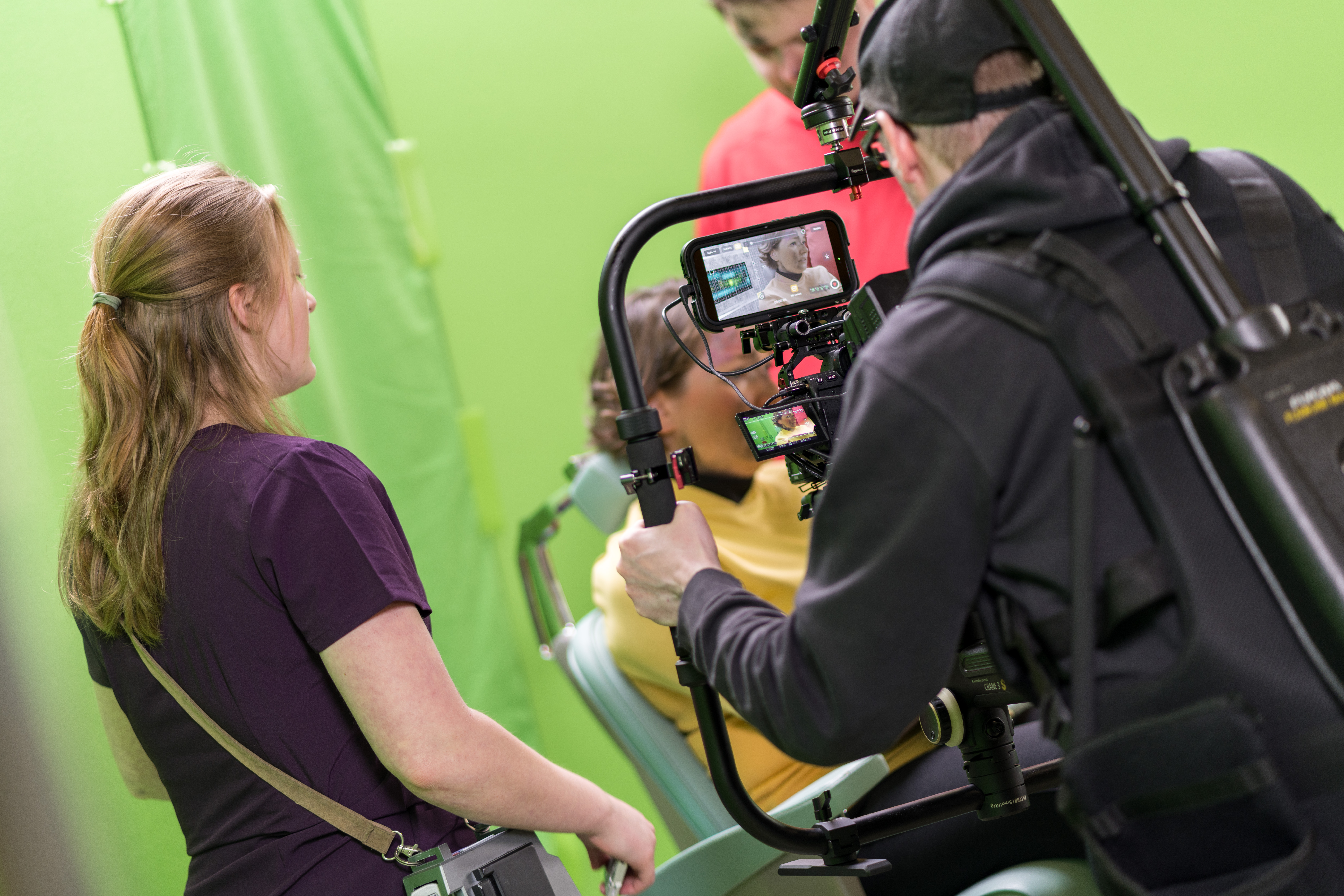 Filming a Star Trek fan film, cameras, cast and greenscreen