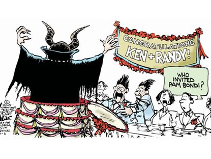 Political cartoon Pam Bondi