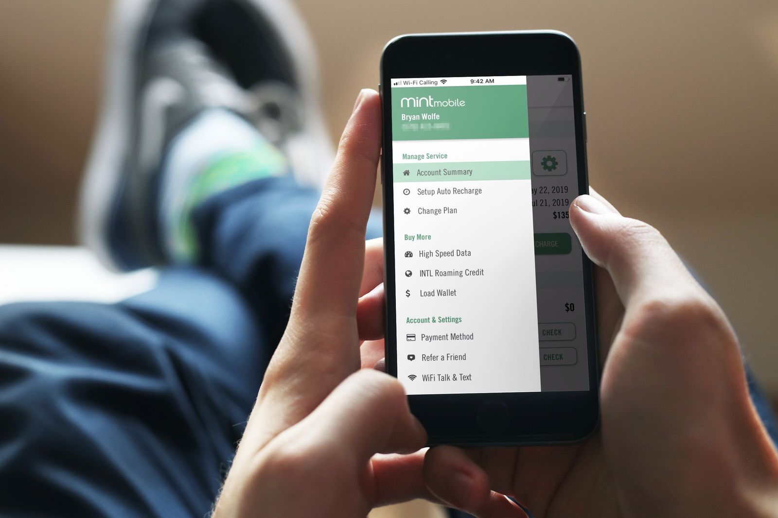 Mint mobile. Visual Voicemail. How 2 open Mint mobile Phones