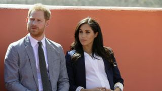 asni, morocco february 24 prince harry, duke of sussex and meghan, duchess of sussex attend an investiture for michael mchugo the founder of 'education for all' with the most excellent order of the british empire on february 24, 2019 in asni, morocco the duke and duchess of sussex are on a three day visit to the country photo by kirsty wigglesworth poolgetty images
