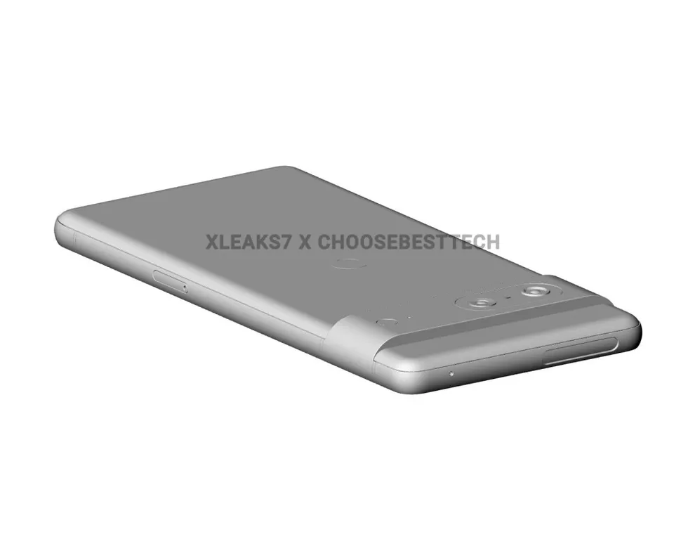 Uma suposta renderização do Pixel 7a
