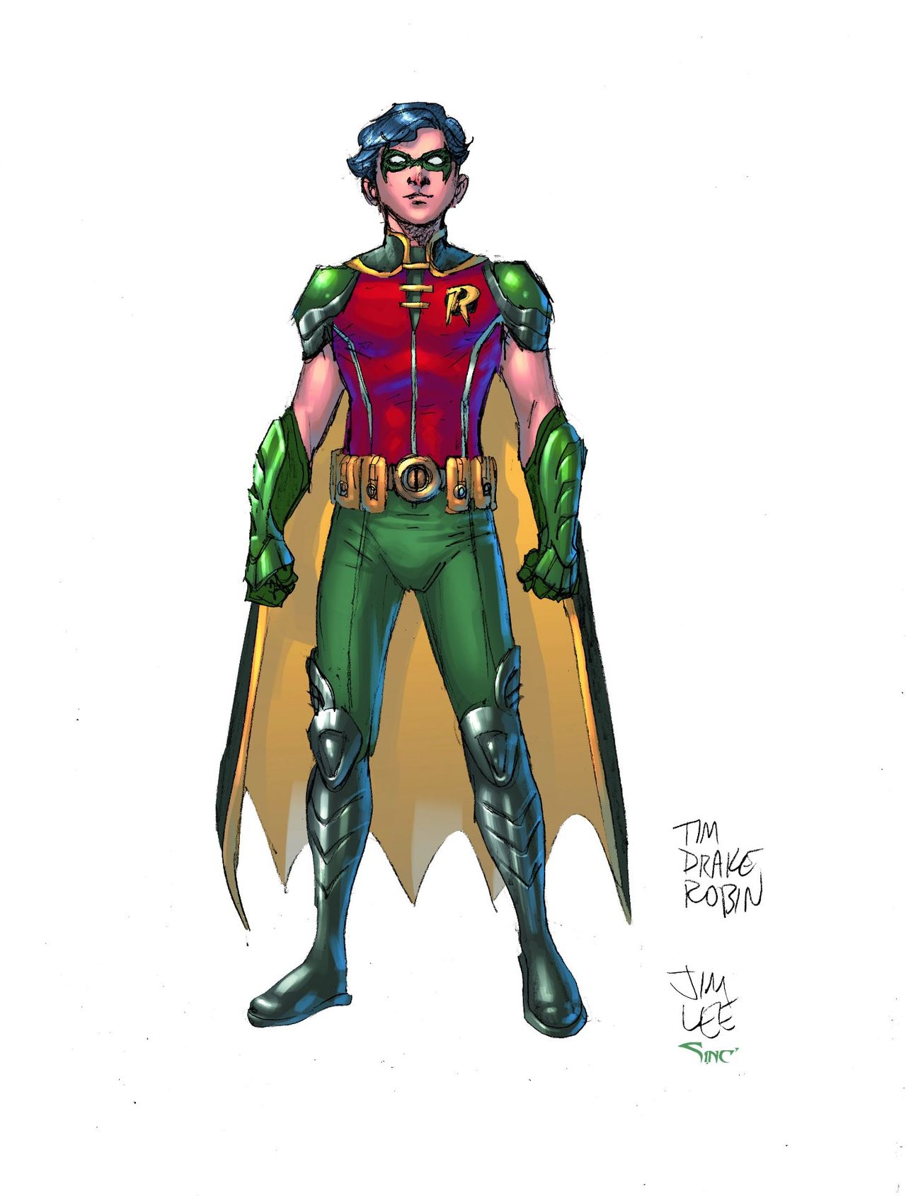 Gotham Knights Robin character design by Jim Lee