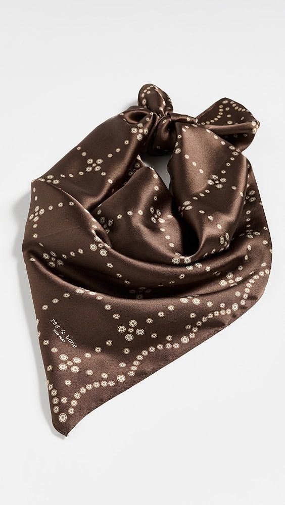 Rag & Bone Pearly Button Silk Scarf