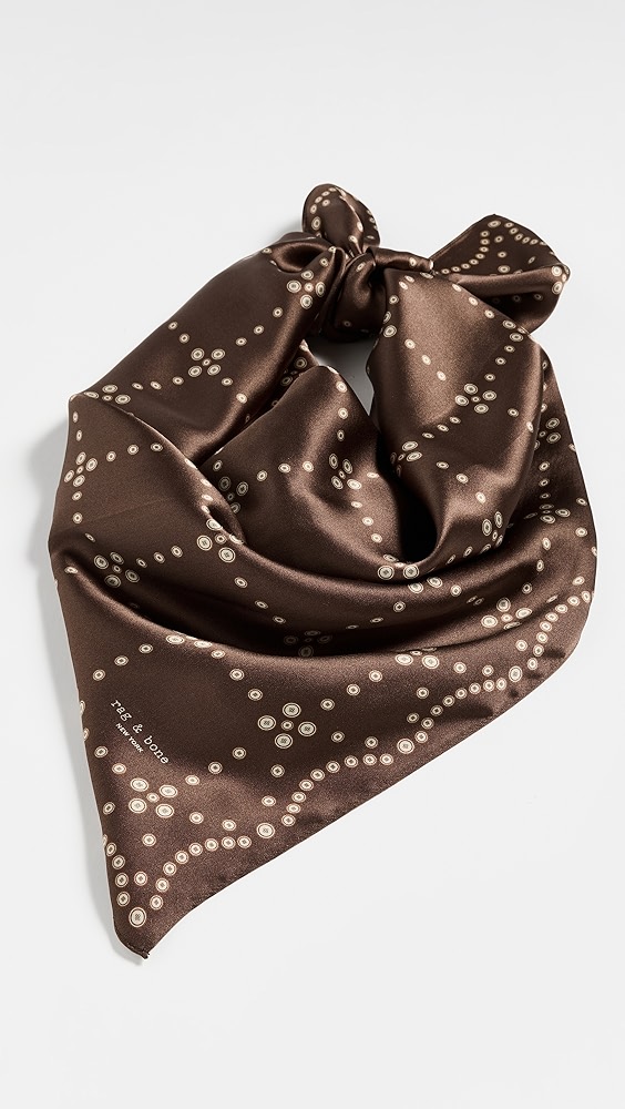 Rag & Bone Pearly Button Silk Scarf