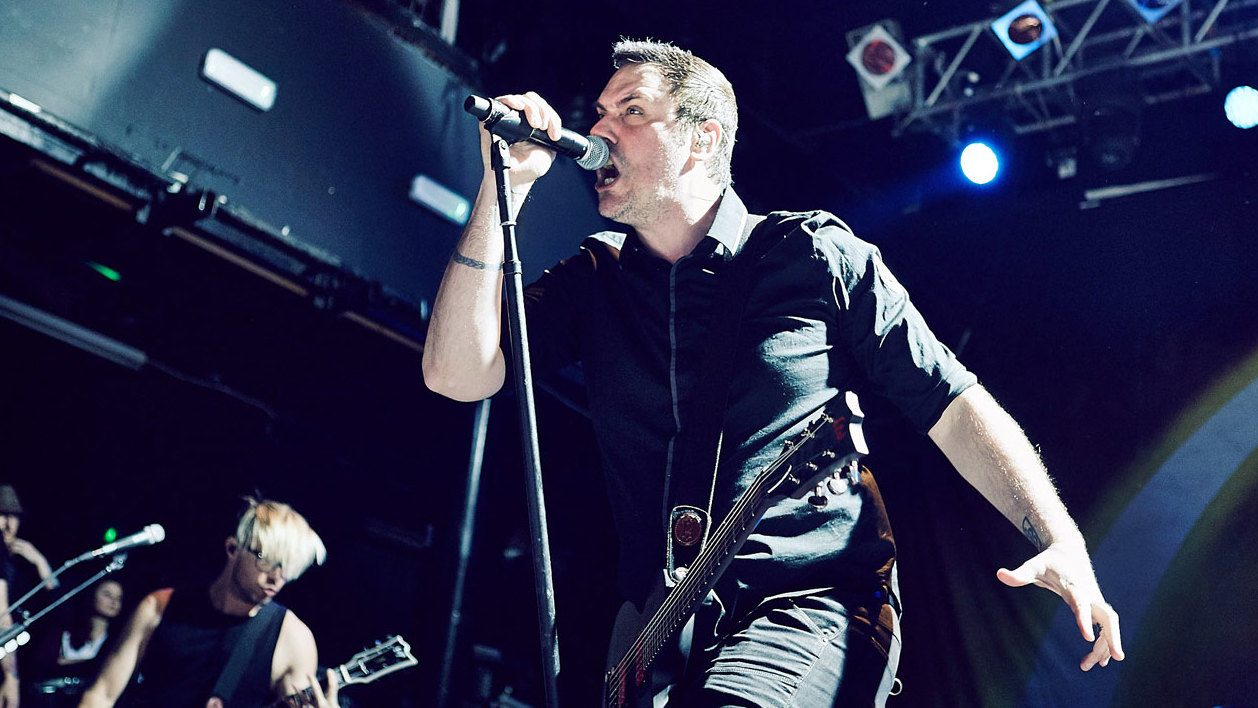 Benjamin Burnley onstage at Koko