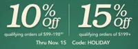 Musician's Friend holiday coupon | Save up to 15%HOLIDAY