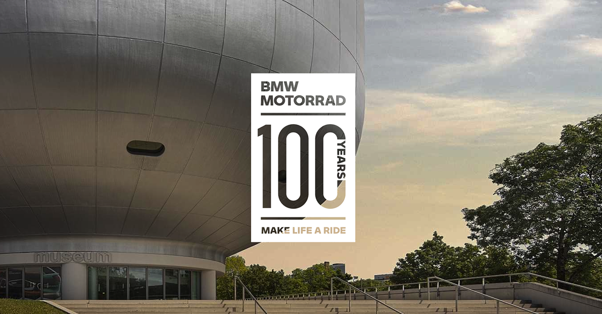 BMW Motorrad 100 years make life a ride graphic