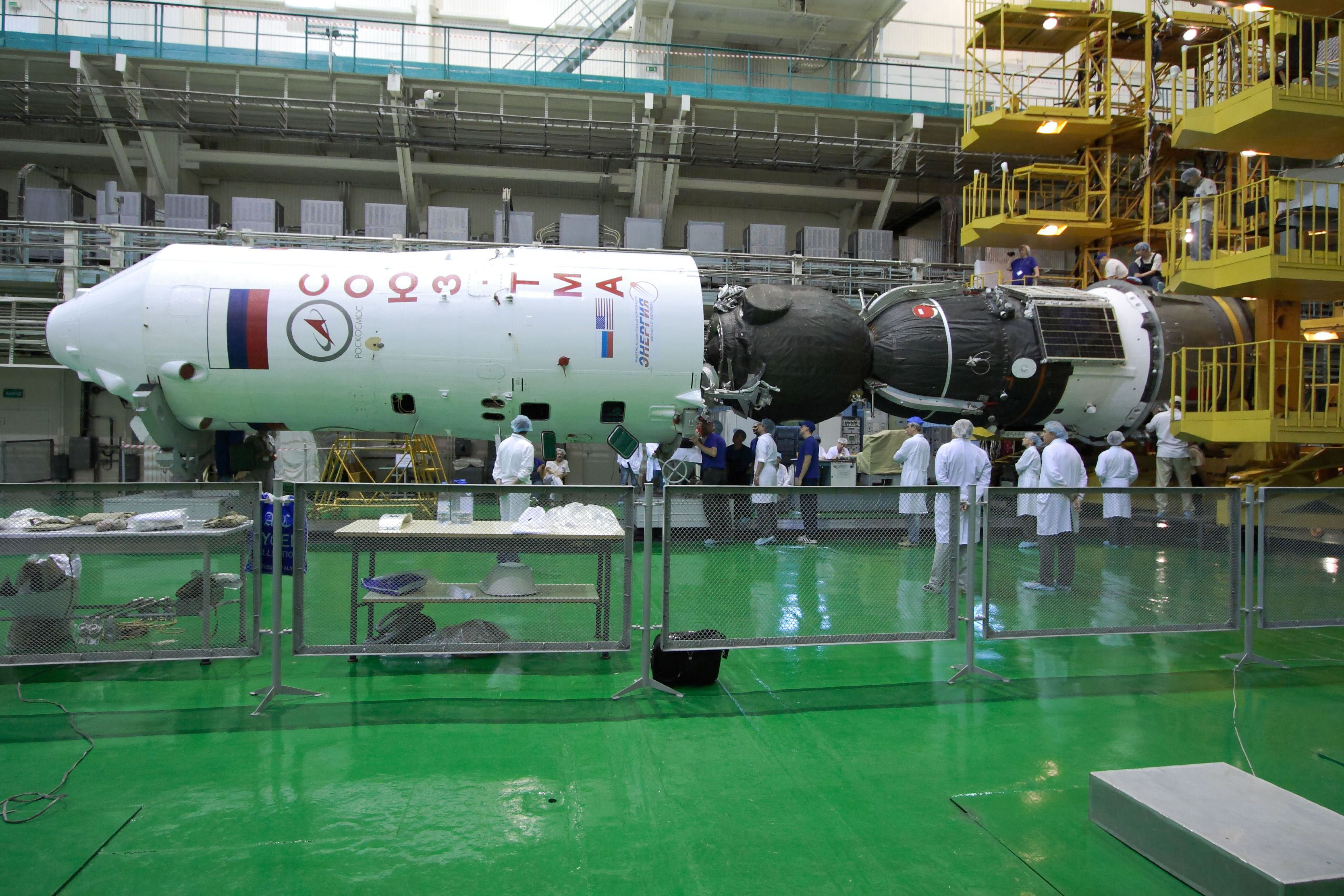 Soyuz Rocket Readied