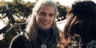 Henry Cavill smiles as Geralt of Rivia in The Witcher Season 1 on Netflix