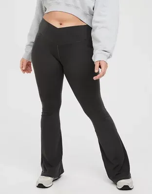 Offline by Aerie Real Me High Waisted Crossover Flare Legging