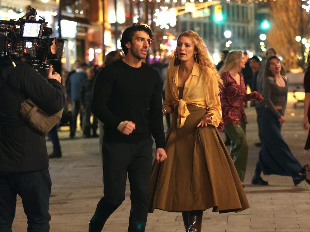 Blake Lively and Justin Baldoni filming 'It Ends With Us'