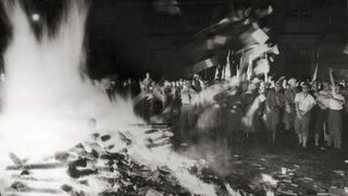This eerie photograph of the 1933 Nazi book-burning images demonstrates the importance of shutter speed in a terrifying way