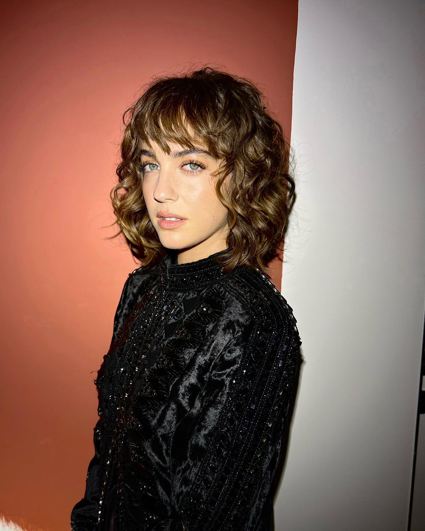 Beatrice Granno with shag haircut