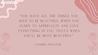 Sandra Bullock body confidence quotes