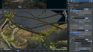 Creating flora and vines in Blender using a bark texture