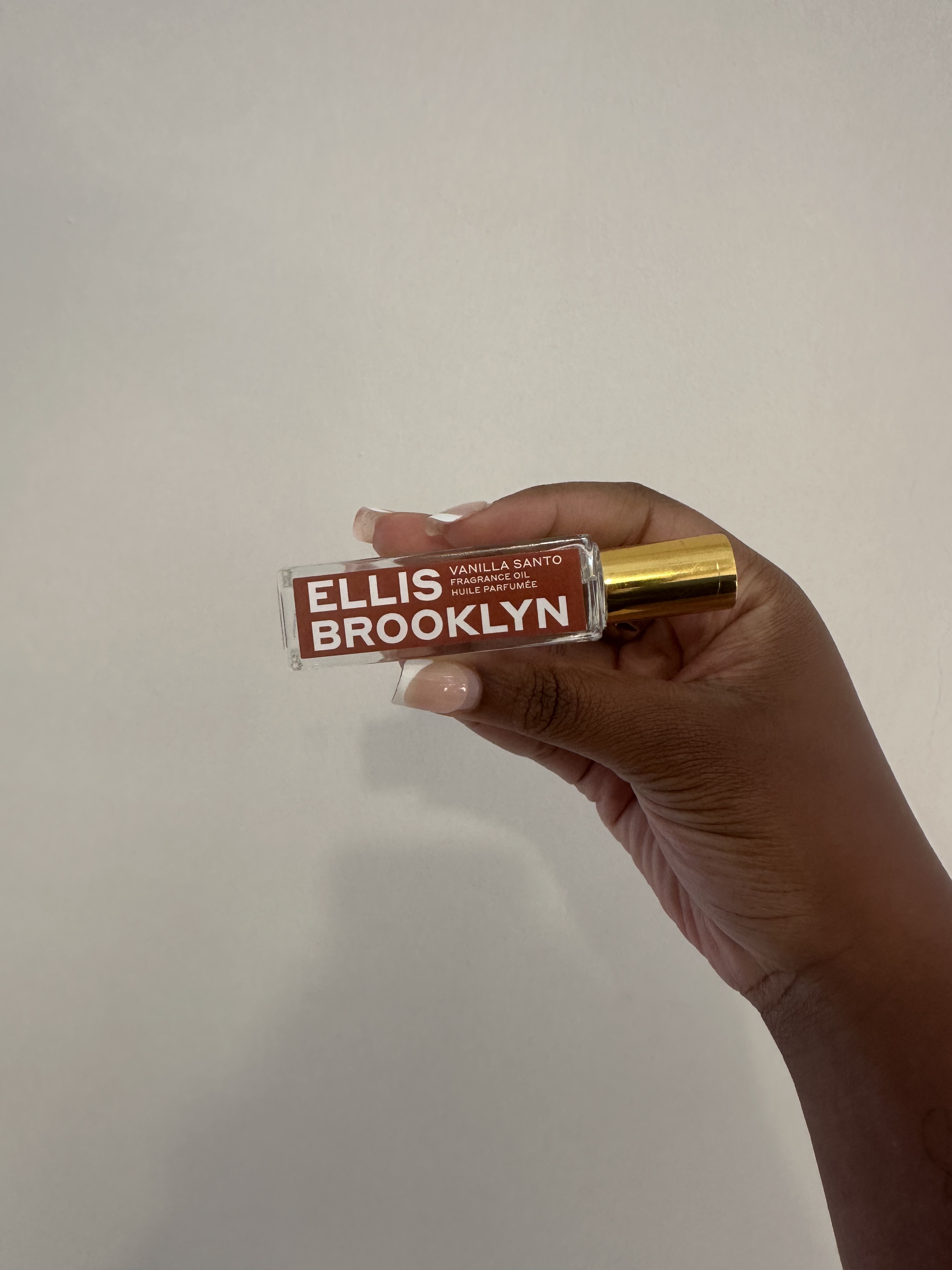 Ariel Baker testing Ellis Brooklyn Perfume Oil