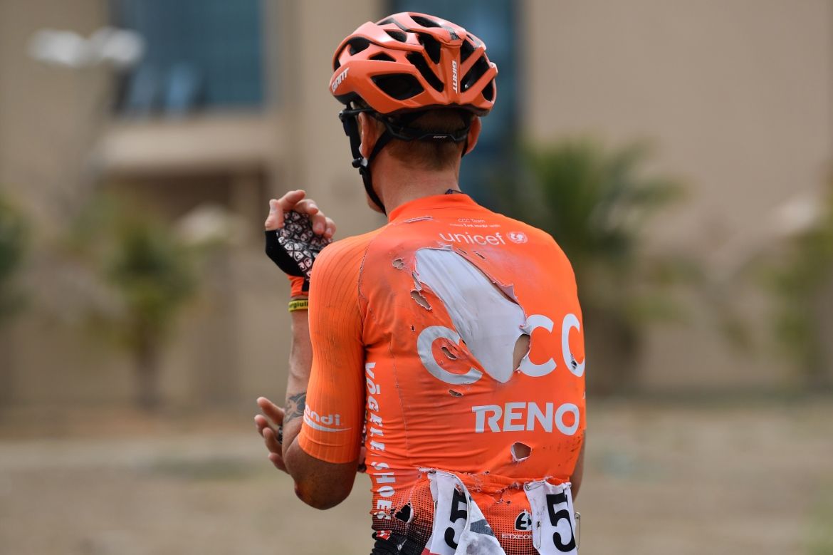Alessandro De Marchi (CCC Team) went down hard