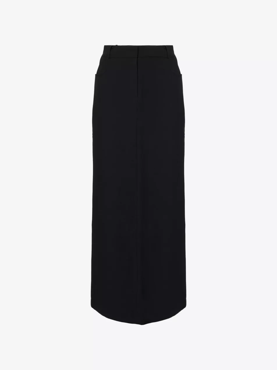 Malvo Long Woven Pencil Skirt