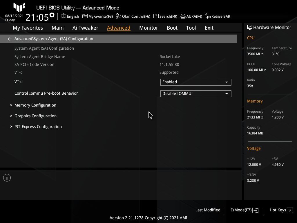 Asus TUF Gaming Z590-Plus WIFI