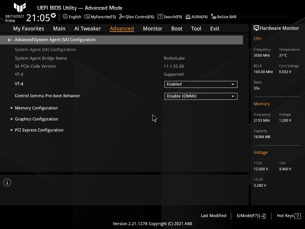 Asus TUF Gaming Z590-Plus WIFI