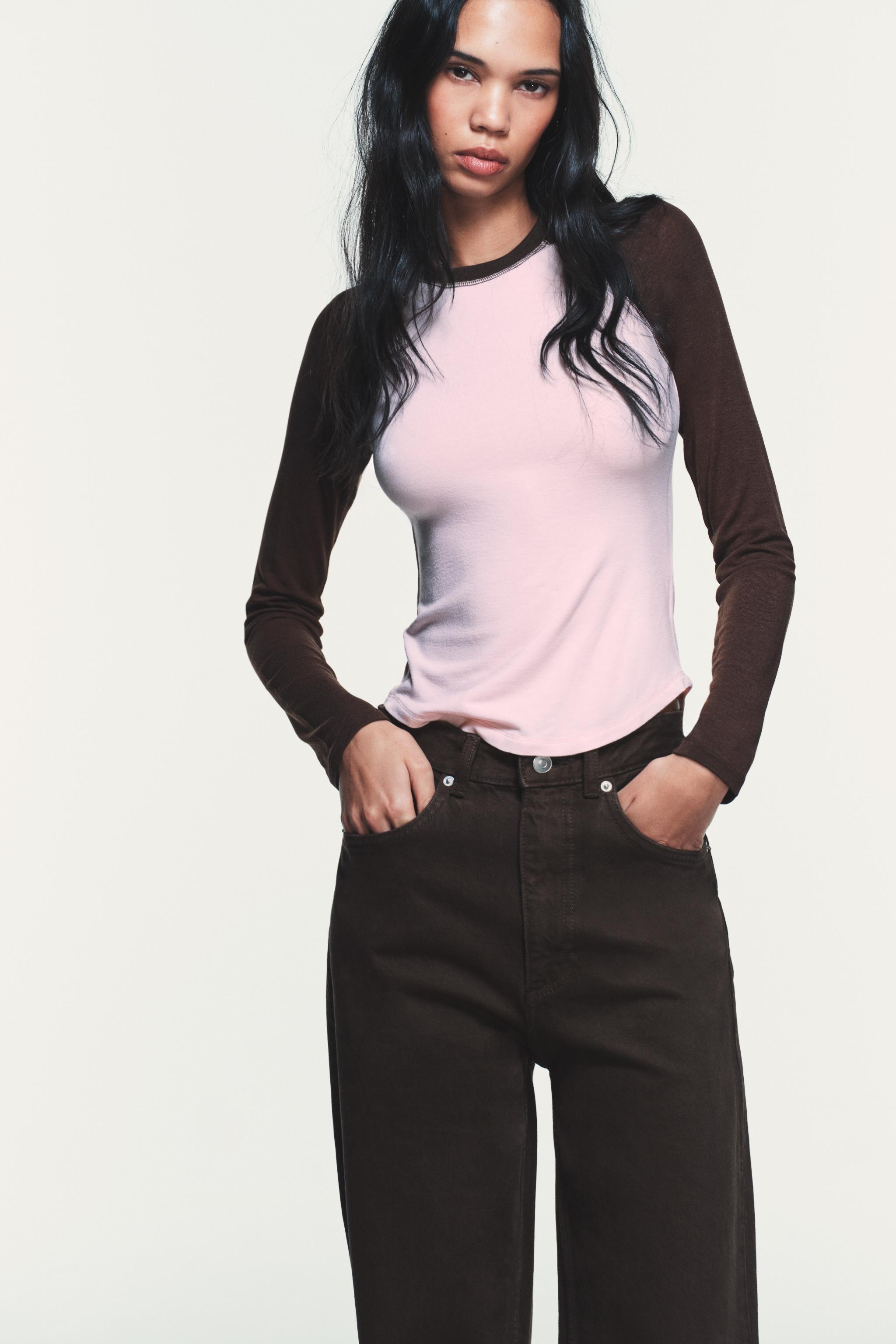 Contrasting Raglan T-Shirt